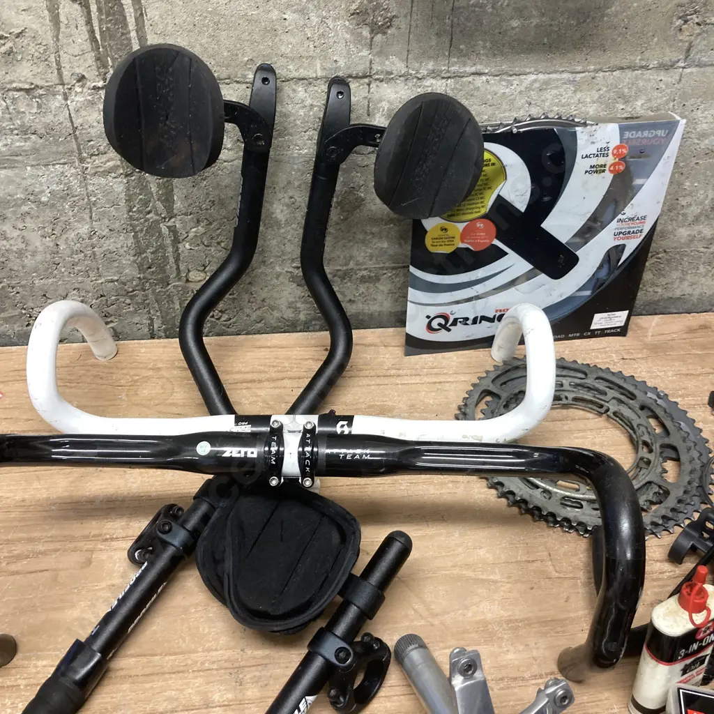 Specialized Air Force 2 Pump, Assorted Bike Parts, Oil Etc Image 1++